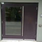 Customized steel door with window